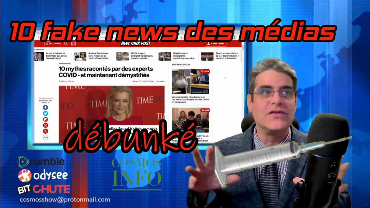 Cosmos Show, 10 Fakes news des médias débunké. La guerre culturel woke