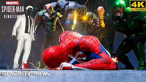 Spider-Man vs all bosses Sinister Six Villain's Marvel's Spider-Man Remastered (4K 60FPS)