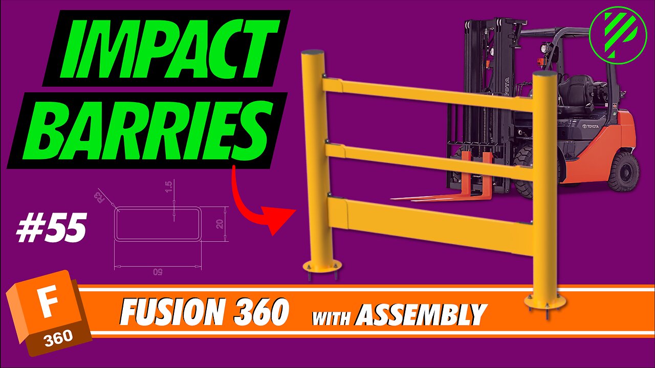 #55 Impact Barriers with assembly | Fusion 360 | Pistacchio Graphic