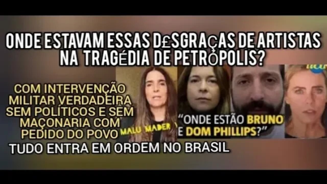 😮Malú Mader Cláudia Abreu Gregório Duvivier Bruna Lombardi VEJA A VERDADE/ CASO BRUNO e DOM PHILLIPS