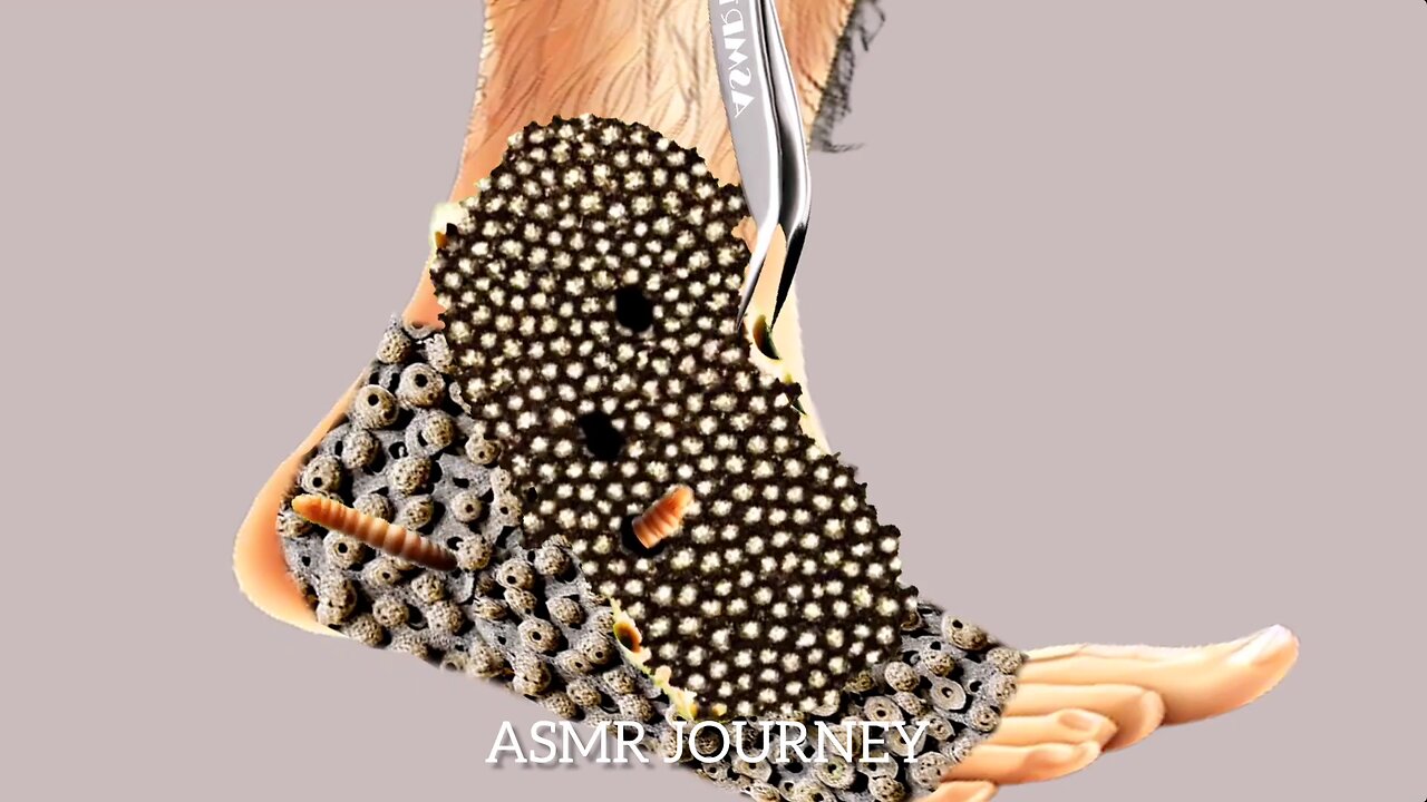 ASMR ATHLET'T FOOT FULL WITH FUNGUS DURING PLAYING | ASMR ANIMATION #asmr