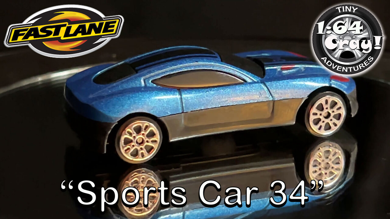 “Sports Car 34” in Metallic Blue- Model by Fast Lane.