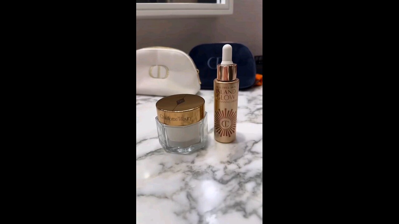 Trying the viral “Island Glow” from Charlotte Tilbury