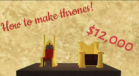 How to build a throne | Welcome to Bloxburg, Bloxy Build Hacks |