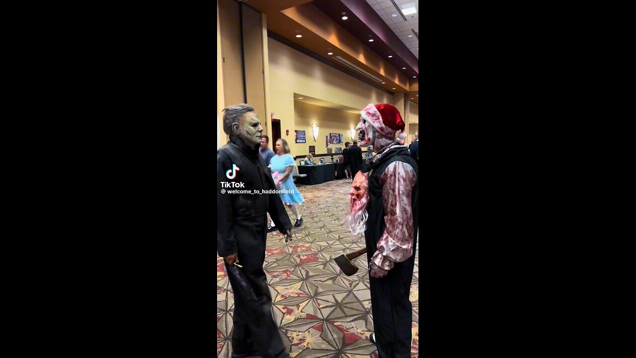 Michael Myers meets Art The Clown