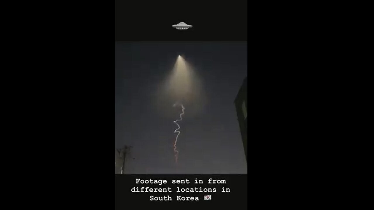 FOOTAGE OF UFO SENT IN FROM DIFFERENT LOCATIONS IN SOUTH KOREA.