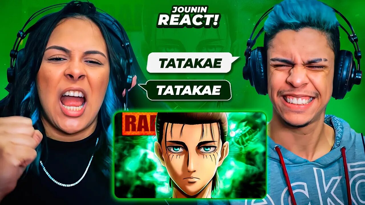 Rap do Eren Yeager (Attack on Titan) // Nível Tatakae // TK RAPS | [React Rap Nerd] 🔥