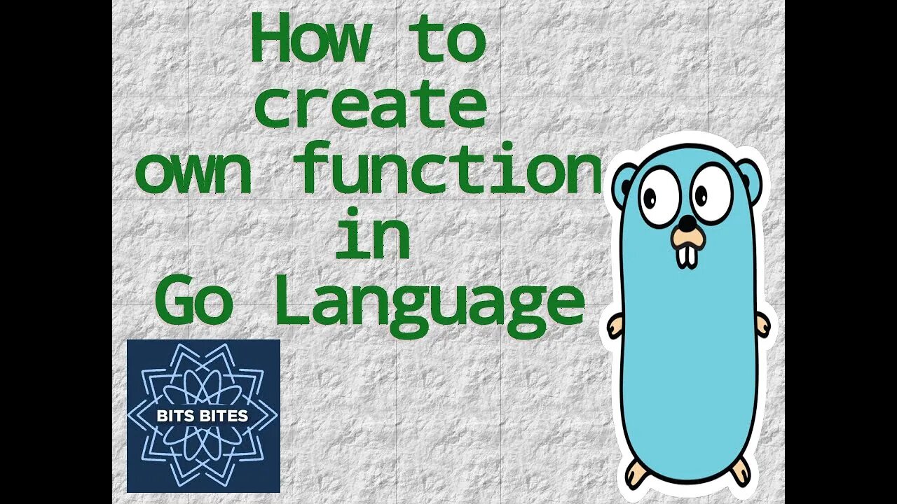 How to create own user define function in go language