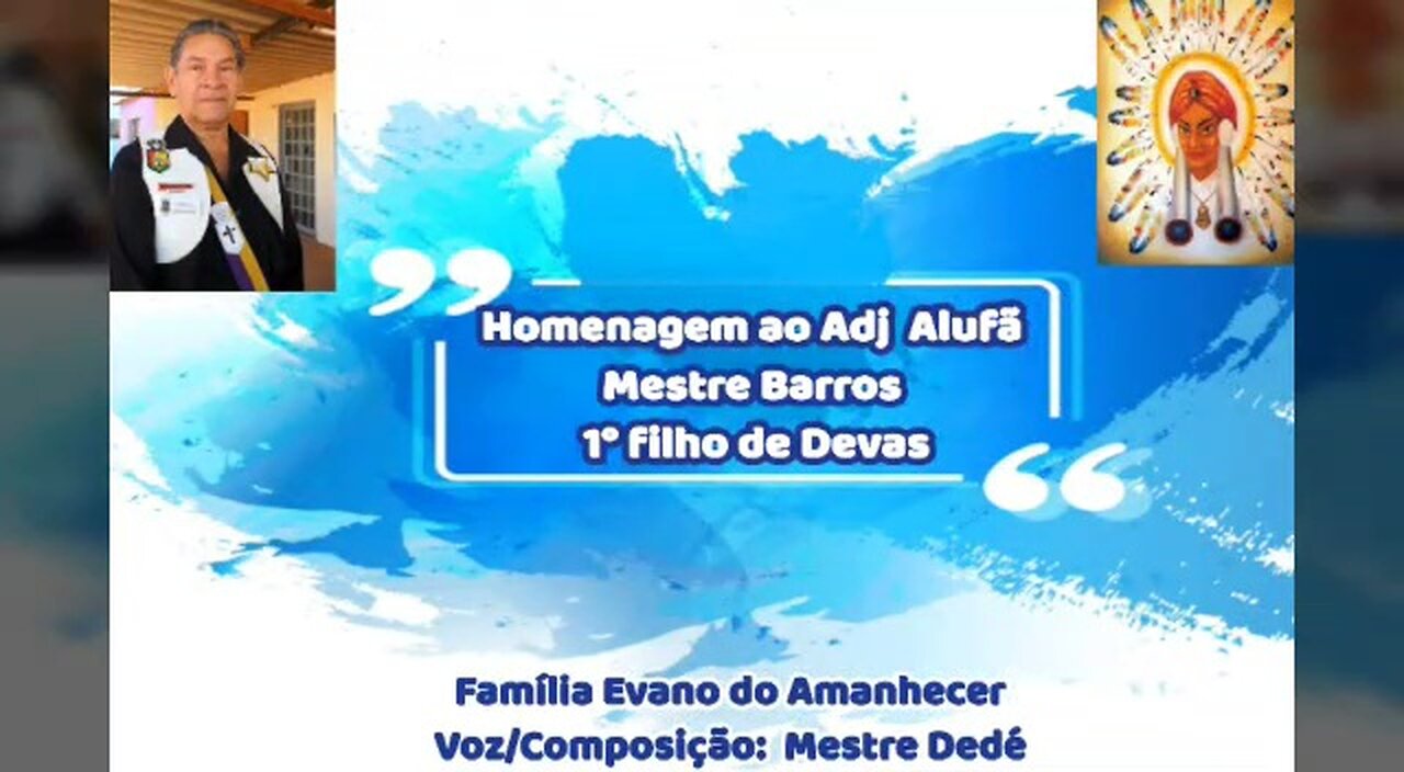 Homenagem ao Adjunto Alufã Mestre Barros 1º Filho de Devas