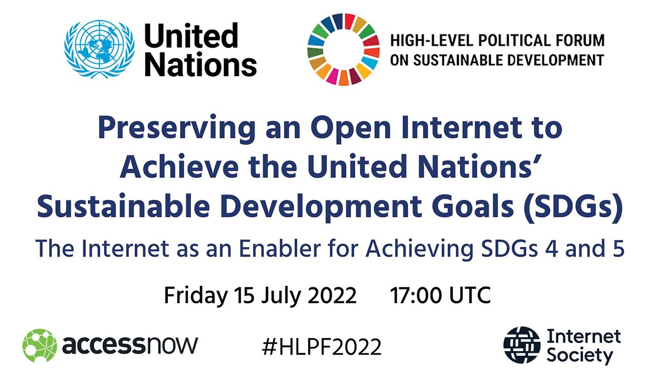 Evento Paralelo HLPF 2022: Preservar uma Internet aberta para alcançar os ODS por: Open Sociedade Internet