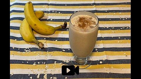 Banana Oatmeal Smootie / Smoothie Με Μπανάνα Και Βρώμη