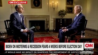 Biden on CNN admits it will be slight recession