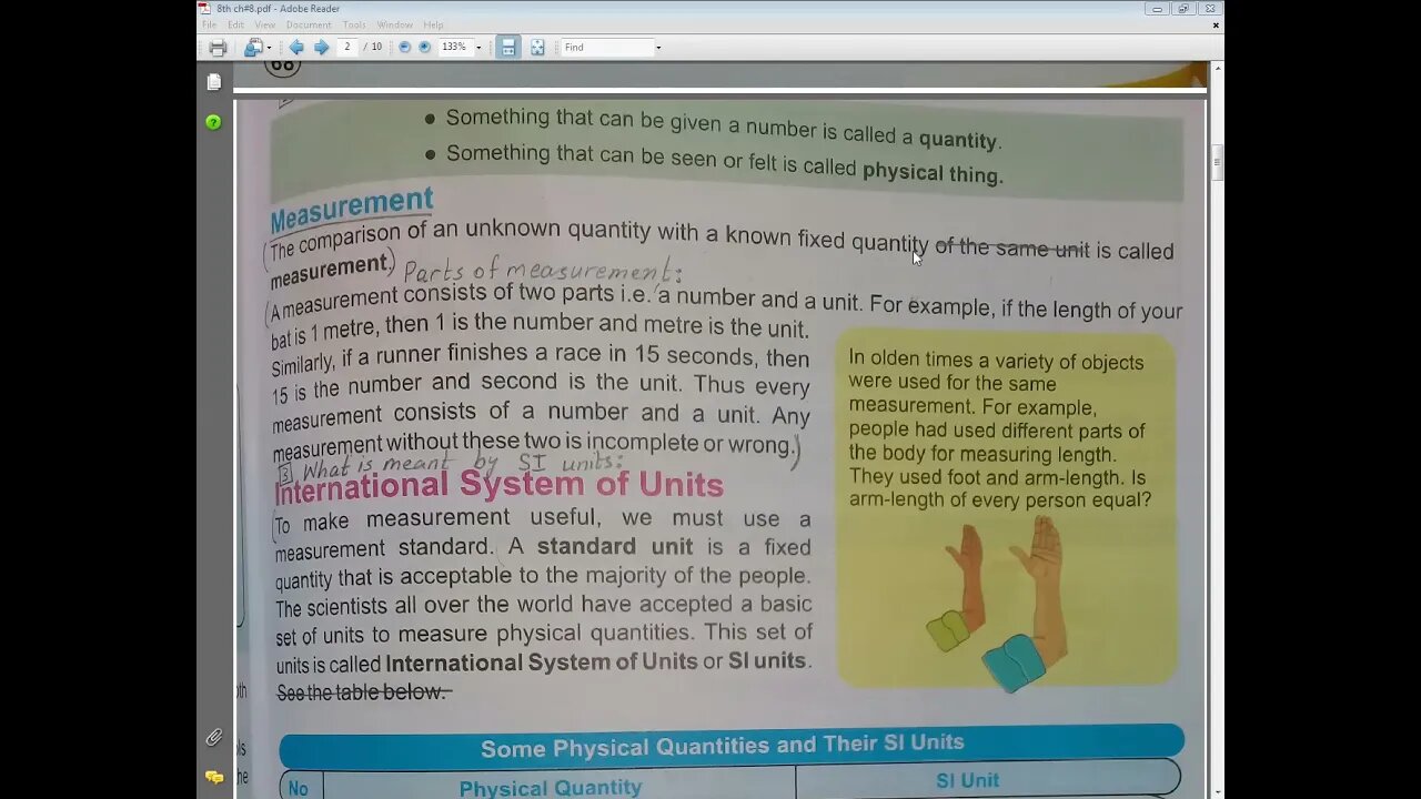 PHYSICS Class 8th Lecture#1 UNIT#8 Physical Quantities, Measurement