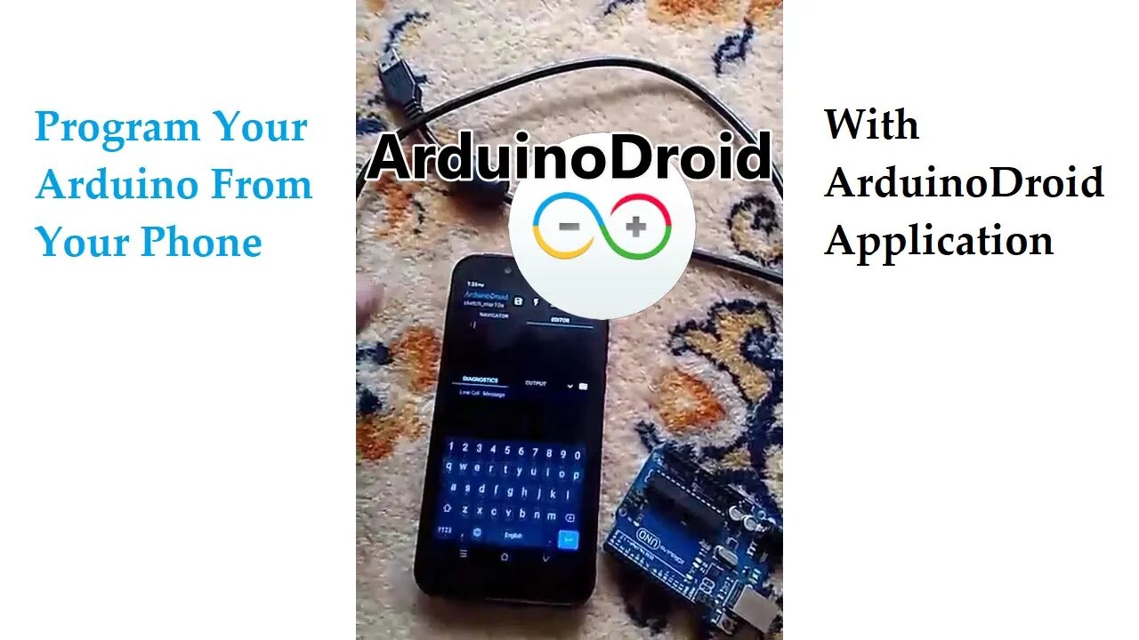 How to Program Your Arduino from your phone using ArduinoDroid Application