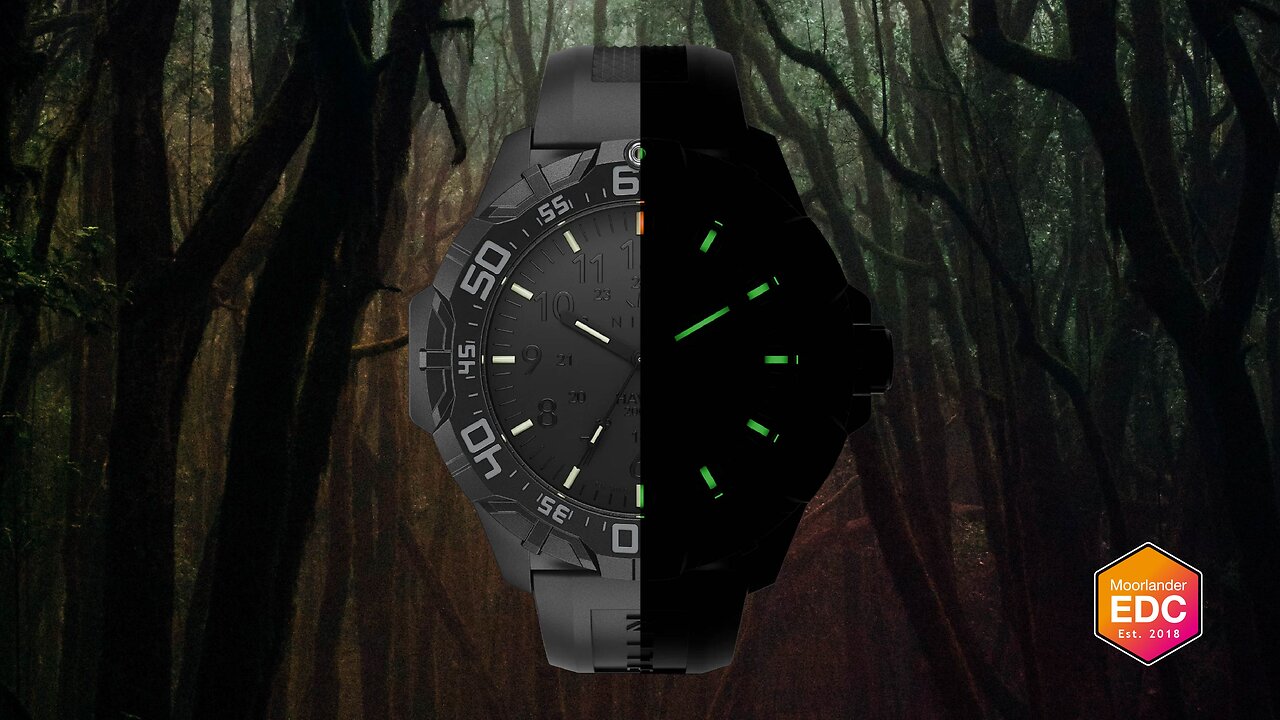 British TRITIUM Stealth Watch - Nite Hawk Blackout Edition