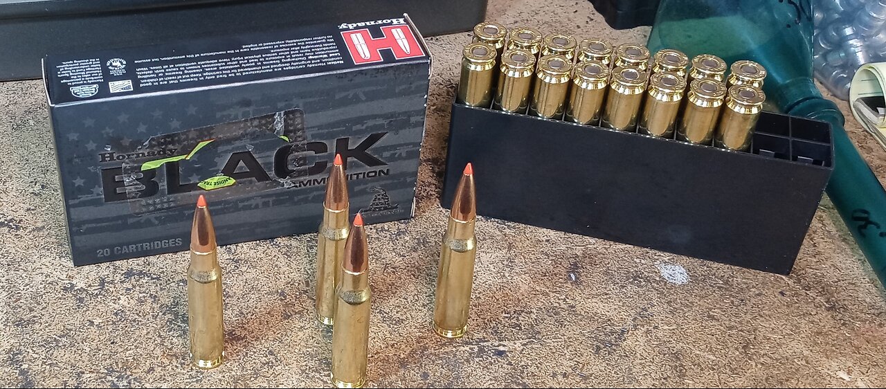 Hornady Black 168 gn. A-Max #Hornady #hornadyblack #168