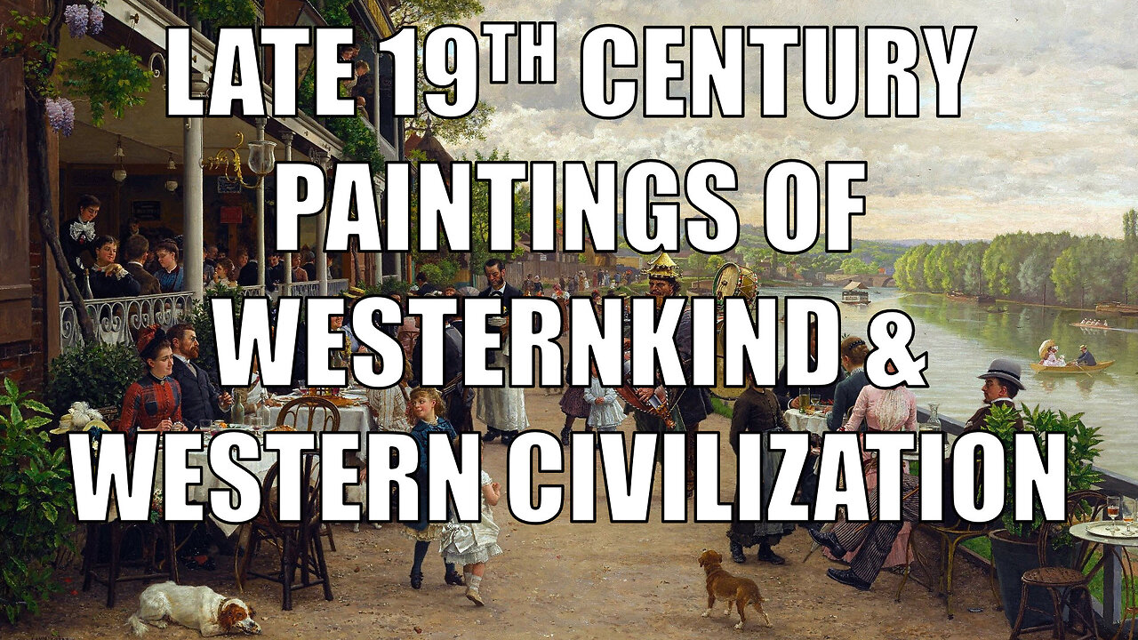 1800s (late) Paintings of Westernkind and Western Civilization