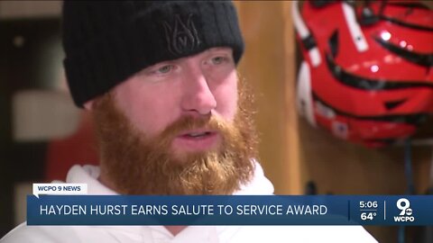 Hayden Hurst nominated for NFL's Salute to Service Award