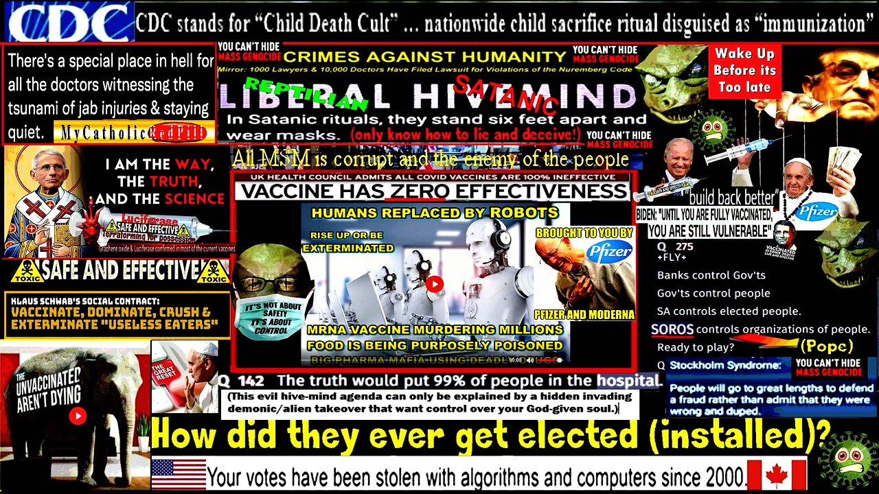 THE MURDER OF MILLIONS AS ROBOTS TAKE OVER - BIG PHARMA = DEADLY DRUGS, VACCINES / CONTAMINATED FOOD