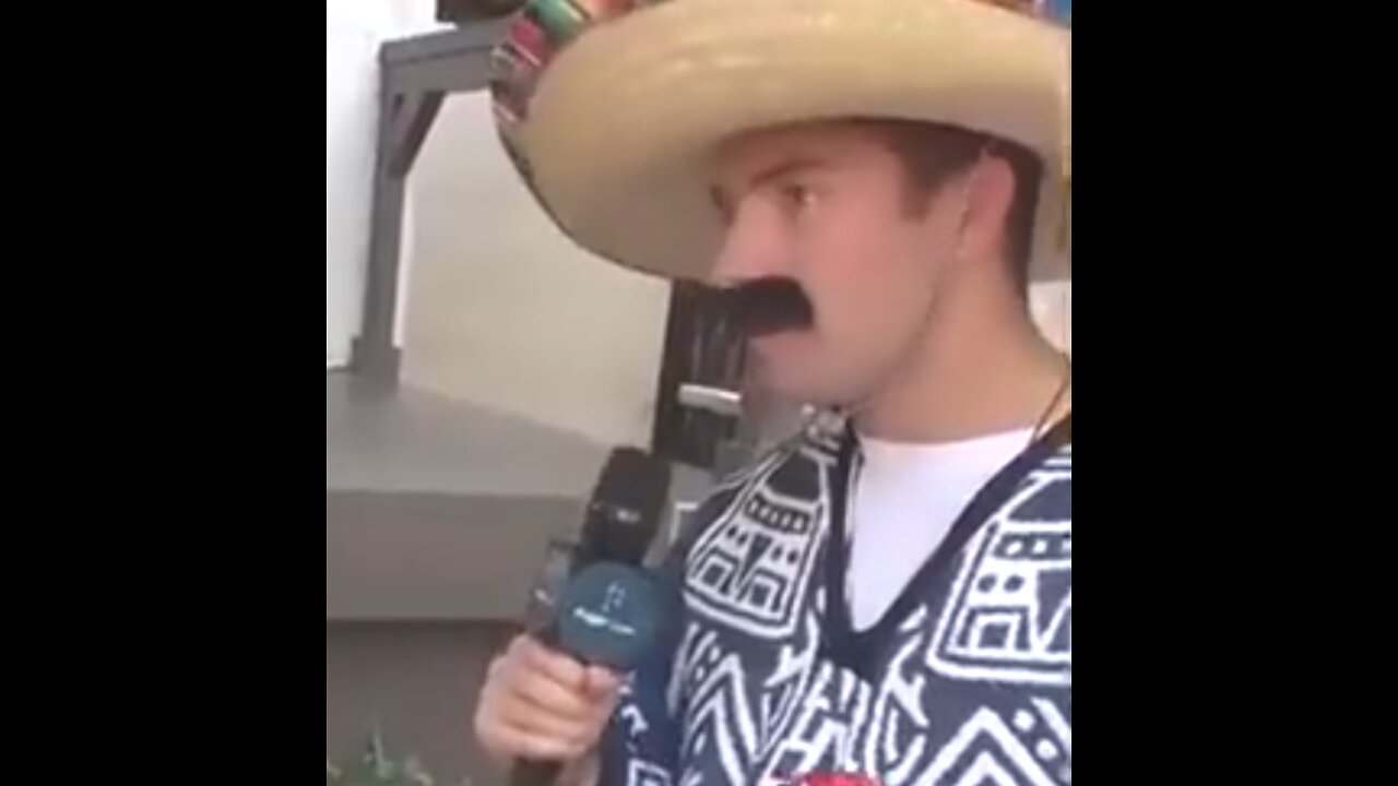 Guy dressed as Mexican asks arbitrary people and Mexicans if it is racist