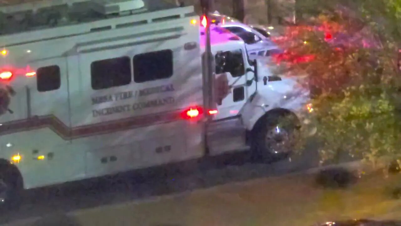Major Event, Several City Blocks Shut Down, Choppers & Huge Law Enforcement Presence