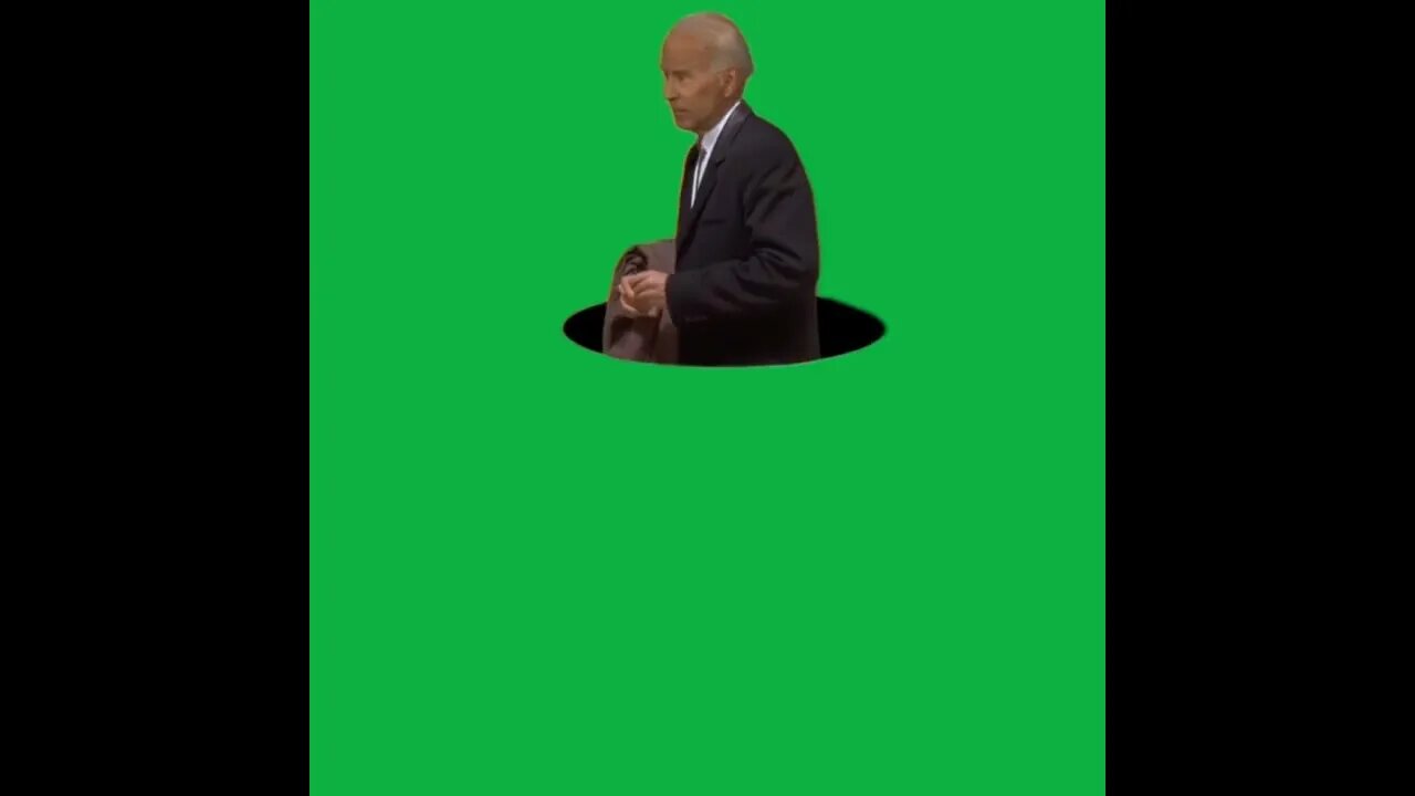 Green Screen biden confused