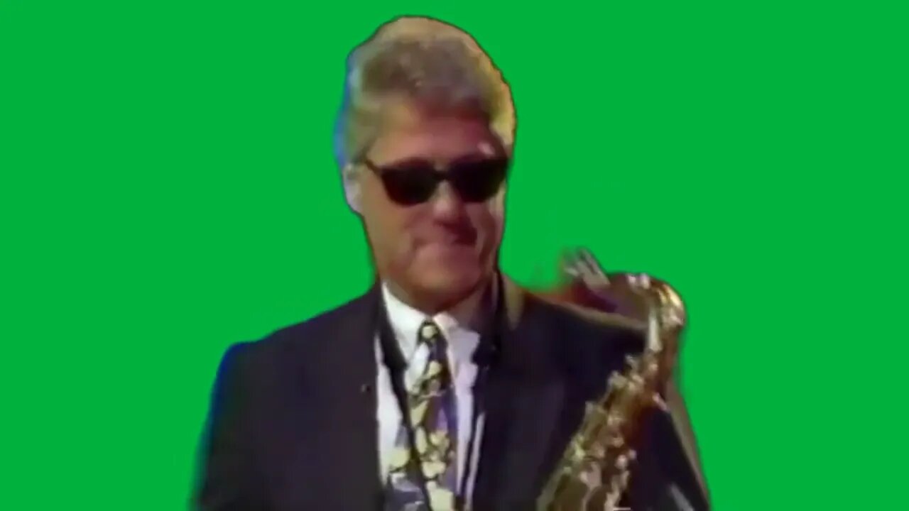 BILL CLINTON SAX GREEN SCREEN EFFECTS/ELEMENTS