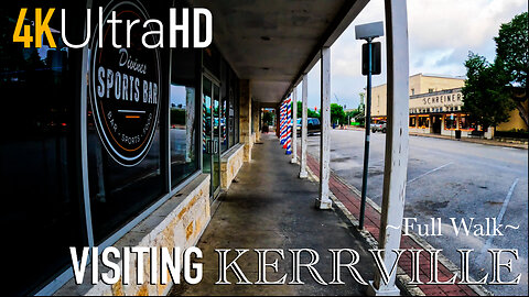 Kerrville - 4K Ultra HD - Texas - Ultimate Relaxation - Peaceful Walk - Travel - Downtown