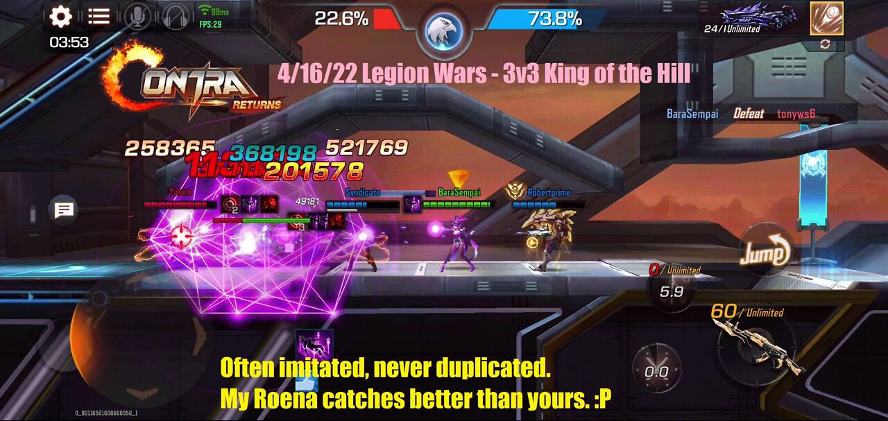 Contra Returns: 4/16/22 Legion Wars - 3v3 King of the Hill
