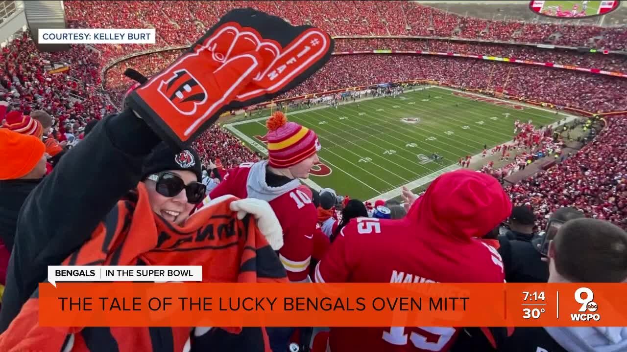 The tale of the lucky Bengals oven mitt