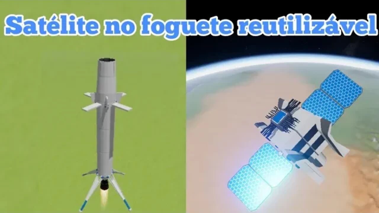 Levando um satélite à órbita de Droo em um foguete reutilizável | Simple Rockets 2