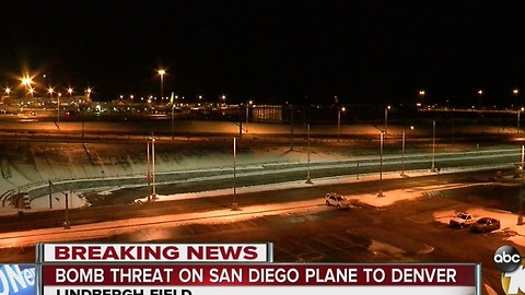 Bomb threat on San Diego plane to Denver