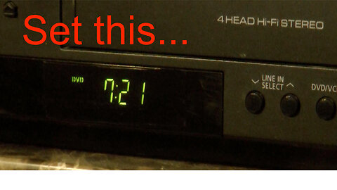 Set your VCR clock for DST