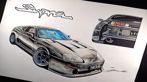 HOW TO : Drawing A Customer`s Toyota Supra