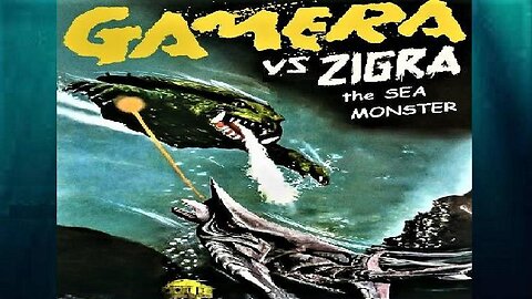 GAMERA VS ZIGRA 1971 (Gamera vs the Sea Monster) Giant Gamera vs Alien Shark Creature FULL MOVIE HD & W/S