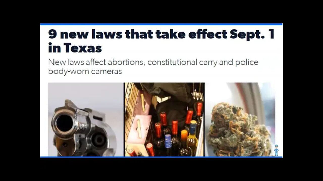 New Laws In Texas Effective Sep 2021 - Some Good Because It Restricts Gov Power