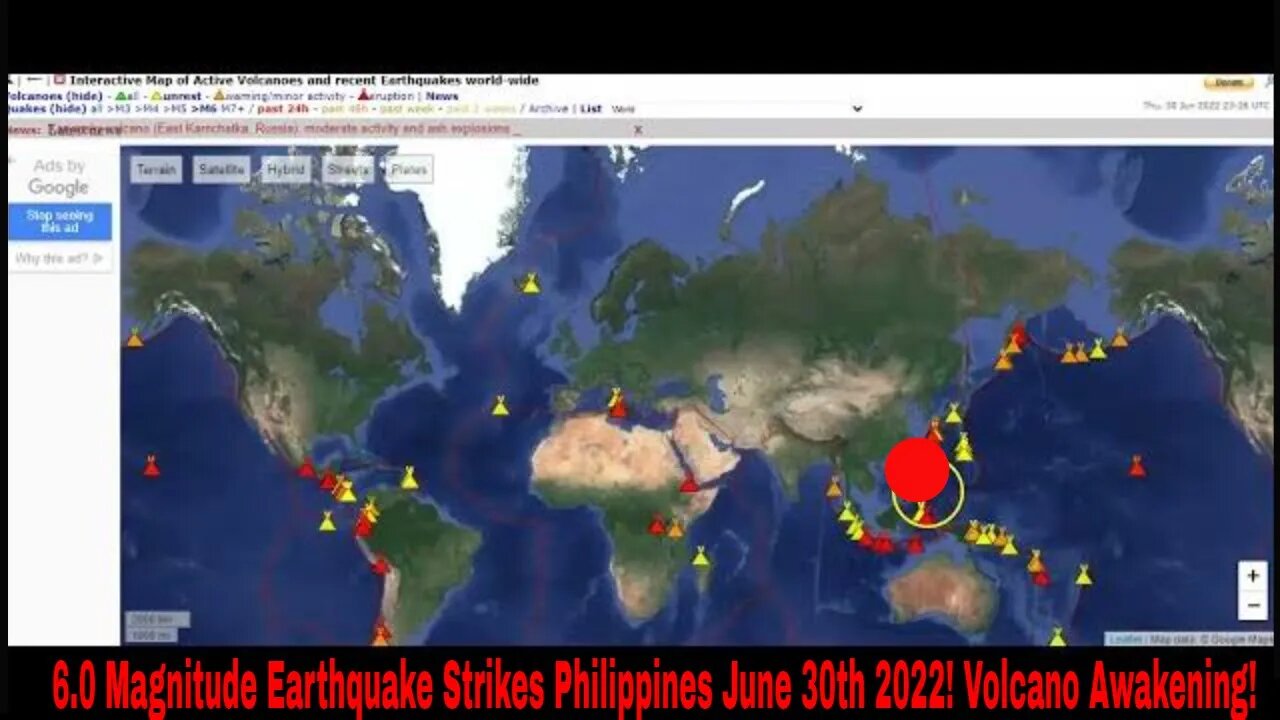 6.0 Magnitude Earthquake Strikes The Philippines June 30th 2022!