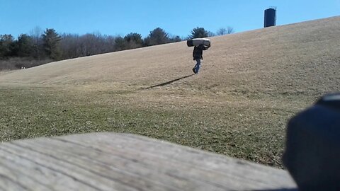 Blue Collar Training - 70 lb Heavy Bag Steep Hill Carries / Isometrics.