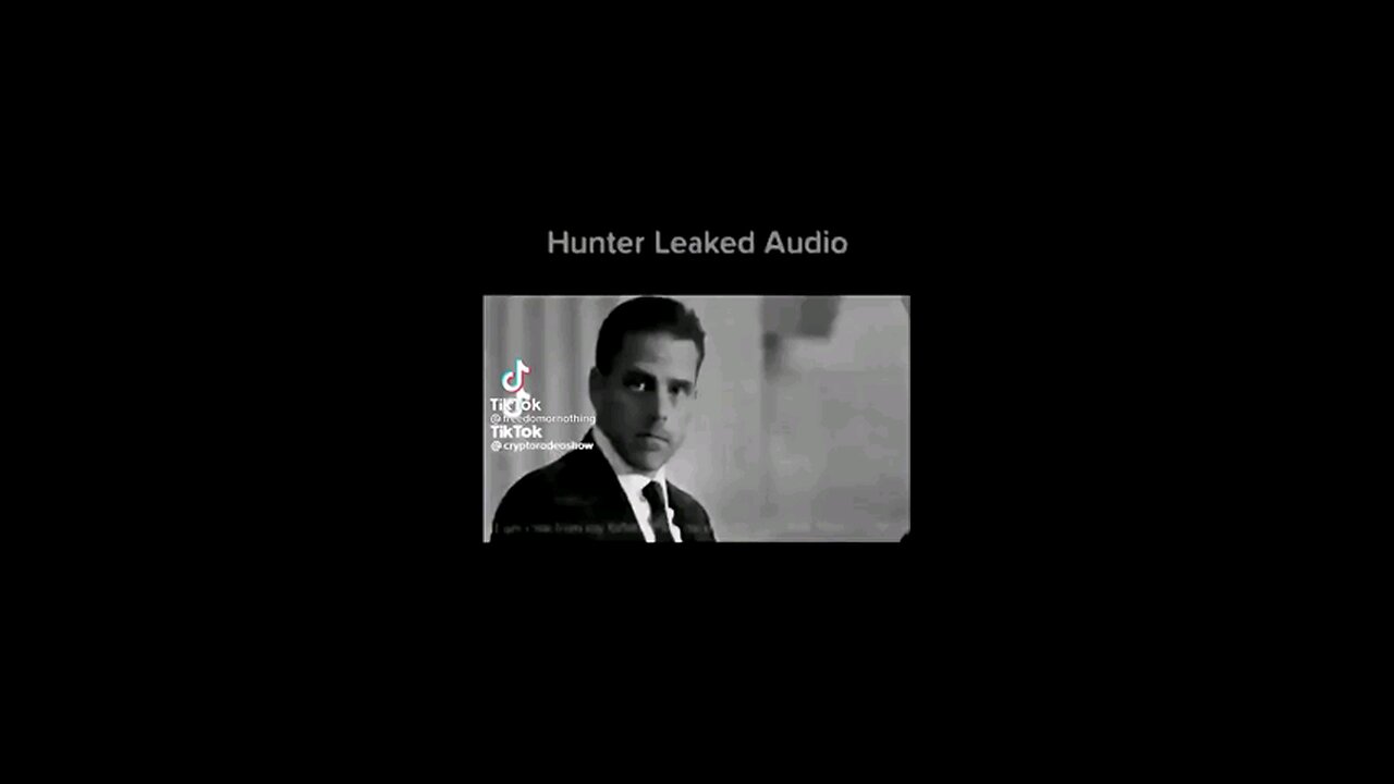 🔊 Hunter Biden's Leaked Audio ⚡️ MORE LEAKED SECERETS