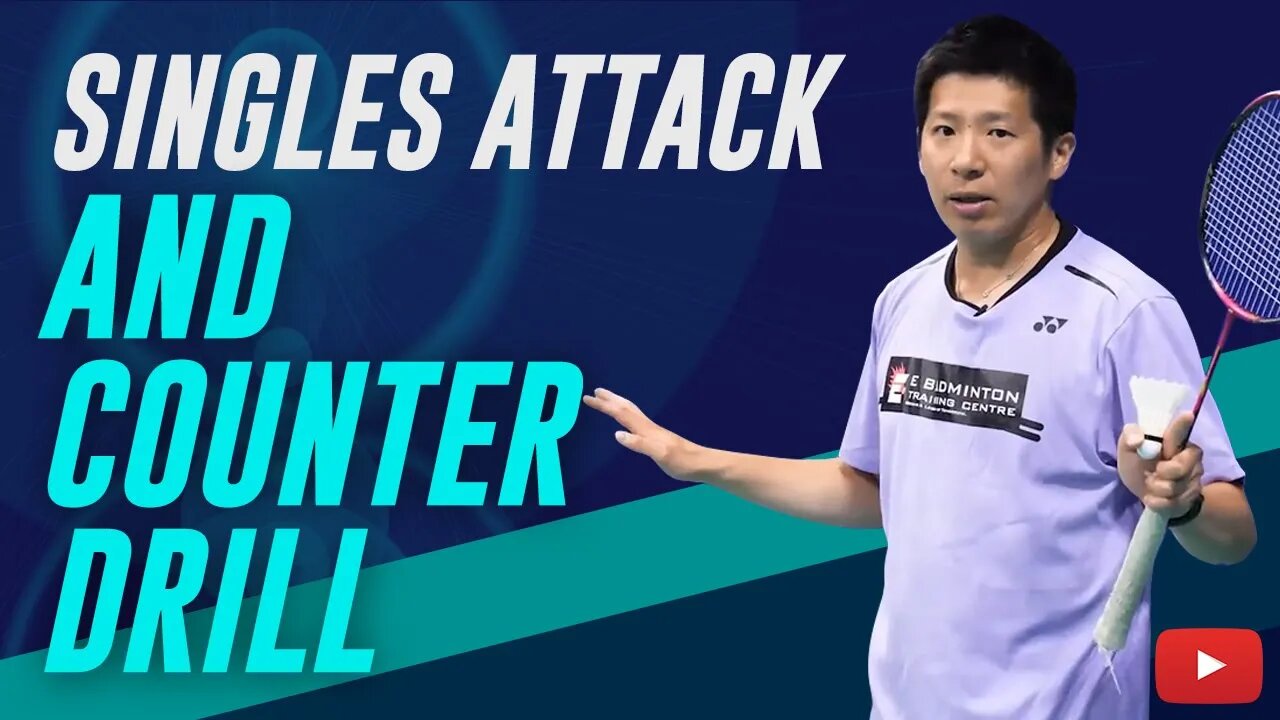 Singles Attack and Counter Drill - Badminton Lessons from Coach Efendi Wijaya (Subtitle Indonesia)