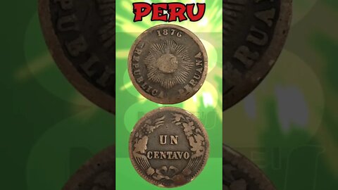 Peru 1 Centavo 1876.#shorts #education #coinnotesz