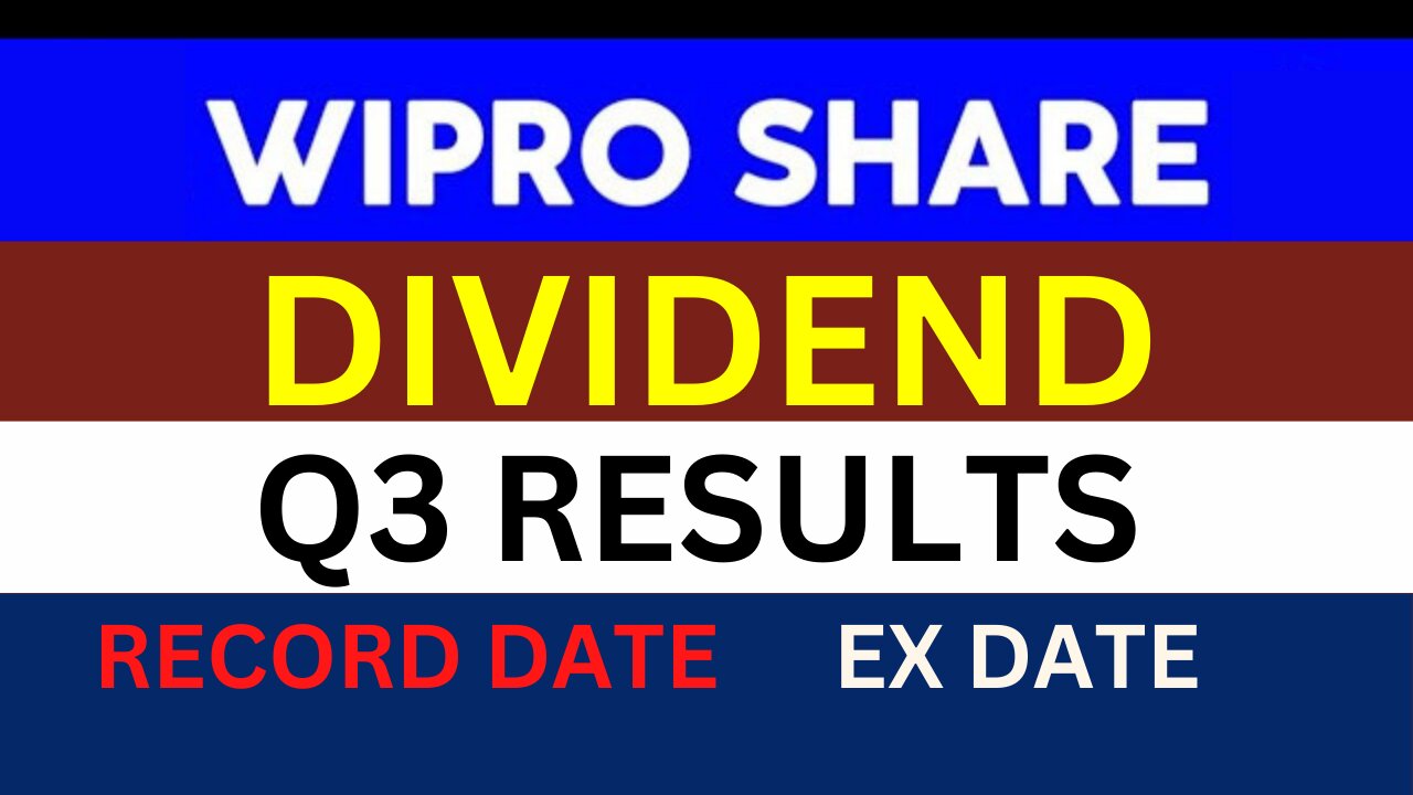 Wipro Q3 Result | WIPRO Dividend Declared | WIPRO share latest news | Wipro Share Analysis