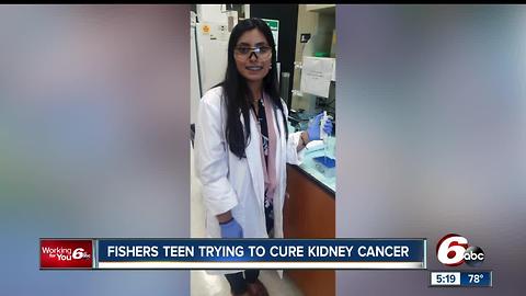 Fishers teen wants to cure kidney cancer