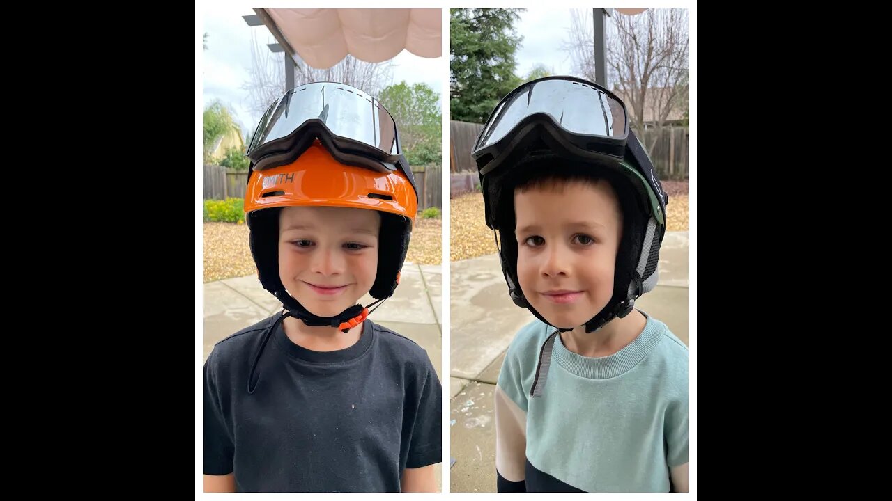 Snowboarding in Tahoe California | Amazing 4y and 5y old brothers