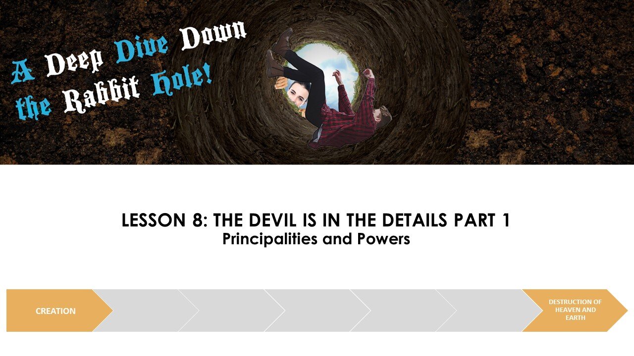 A DEEP DIVE DOWN THE RABBIT HOLE LESSON 8: THE DEVIL IS IN THE DETAILS PT 1.