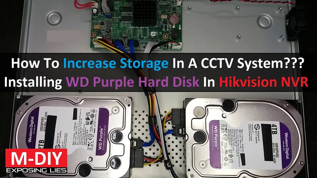 How To Increase Storage In A CCTV System??? Installing WD Purple Hard Disk In DS-7P16NI-K2 [Hindi]