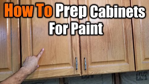 How To Prepare Cabinets For Paint | THE HANDYMAN |