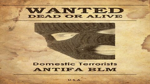 WANTED DEAD OR ALIVE DOMESTIC TERRORISTS ANTIFA BLM