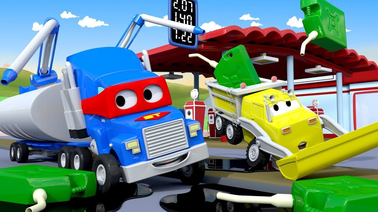 Construction Vehicles Song for Kids 🚛 Excavator, Bulldozer & Other Trucks for children - HeyKids