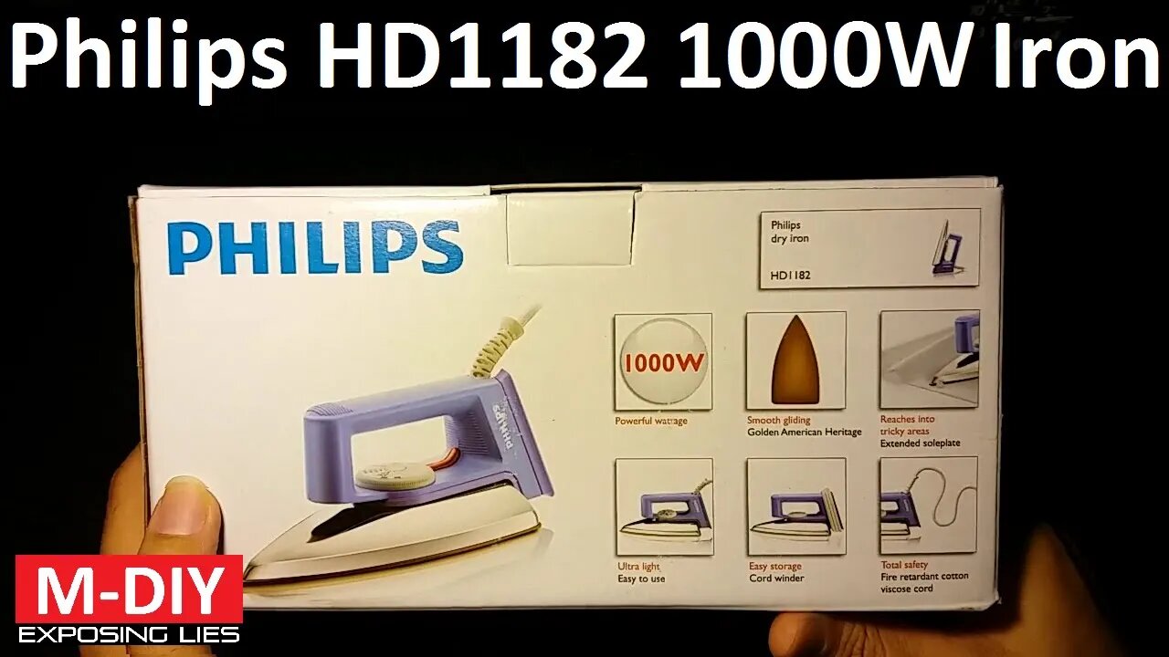 Philips HD1182 1000W Iron (Unboxing Overview) [Hindi]